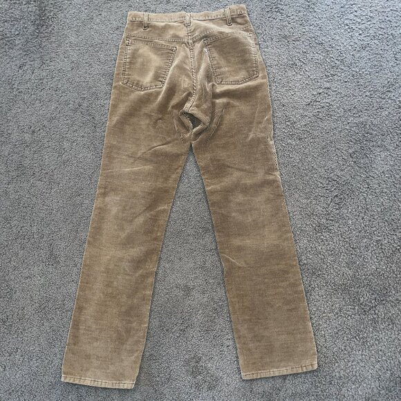 Vintage 1070's Levi's 519 Brown Corduroy Jeans - 31 X 32 - Made in USA - VGUC - Picture 4 of 14